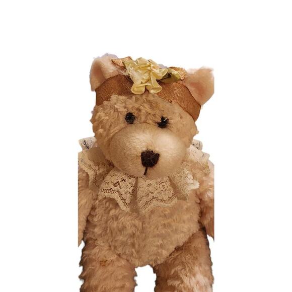 NEW Vintage MARCH OF DIMES Plushland Pink Teddy Bear “I Love MOM” 2003 Plush - Picture 2 of 5